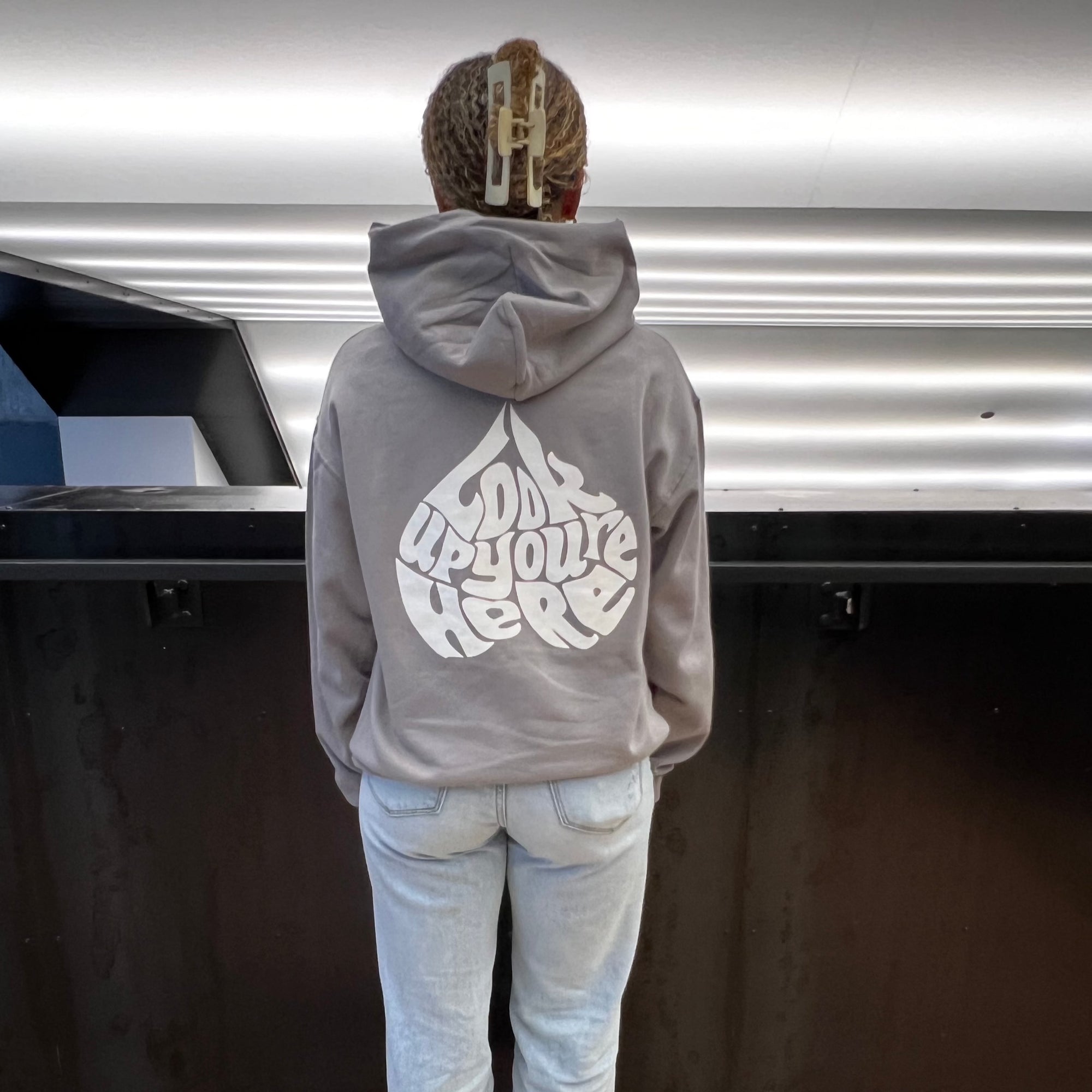 Legendary Curve Logo Hoodie (Rock/White)