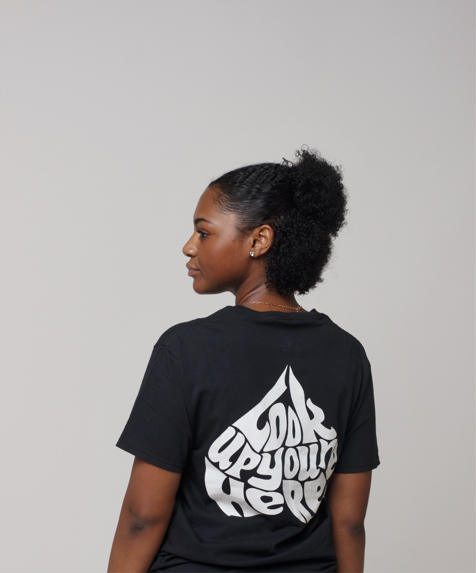 Legendary Curve Logo Tee (Black/White)