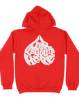 Premium Curve Logo Hoodie (Red/White)