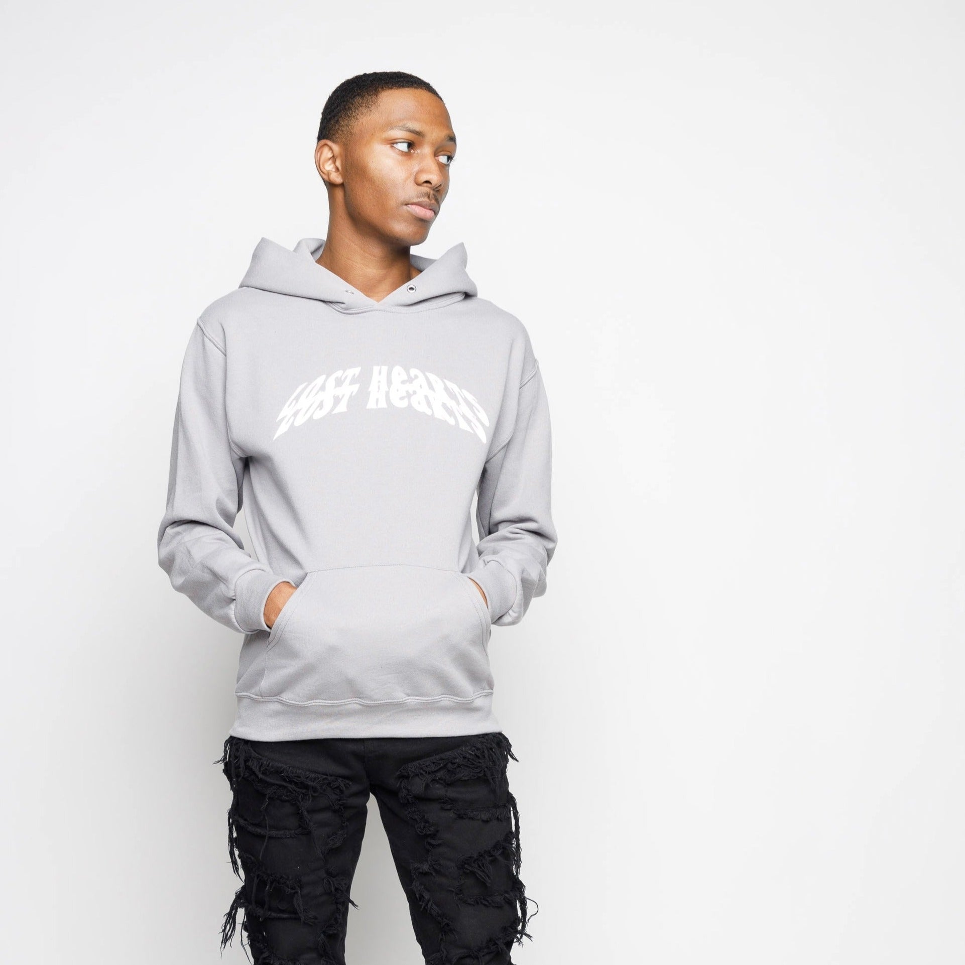 Legendary Curve Logo Hoodie (Rock/White)