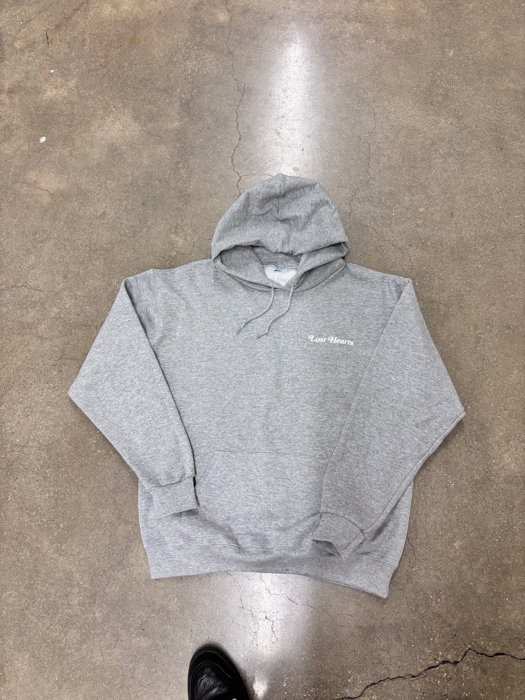 Script Hoodie (Grey/White)