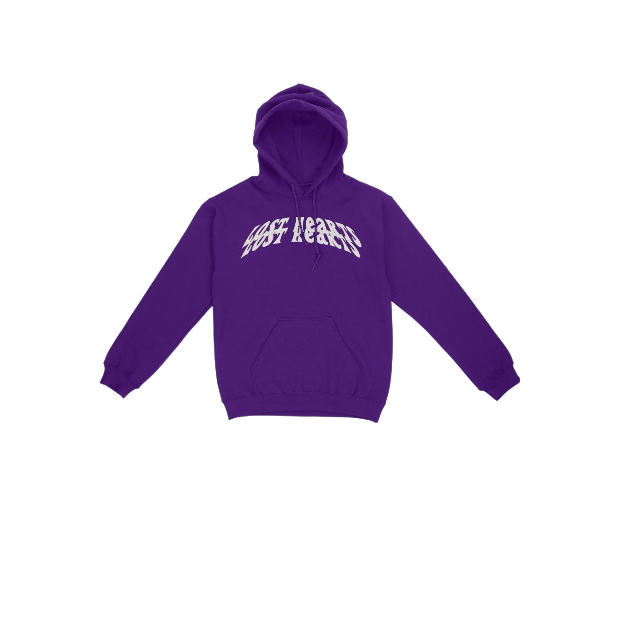 Premium Curve Logo Hoodie (Purple/White)