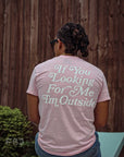 Lost Hearts Script Tee (Pink/White