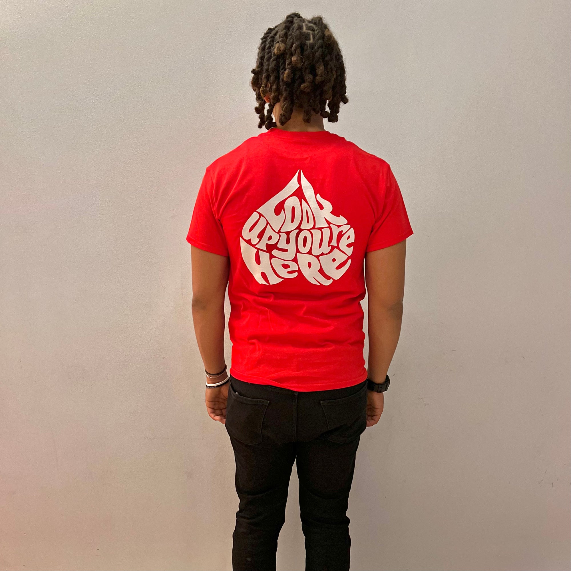 Legendary Curve Logo Tee (Red/White)