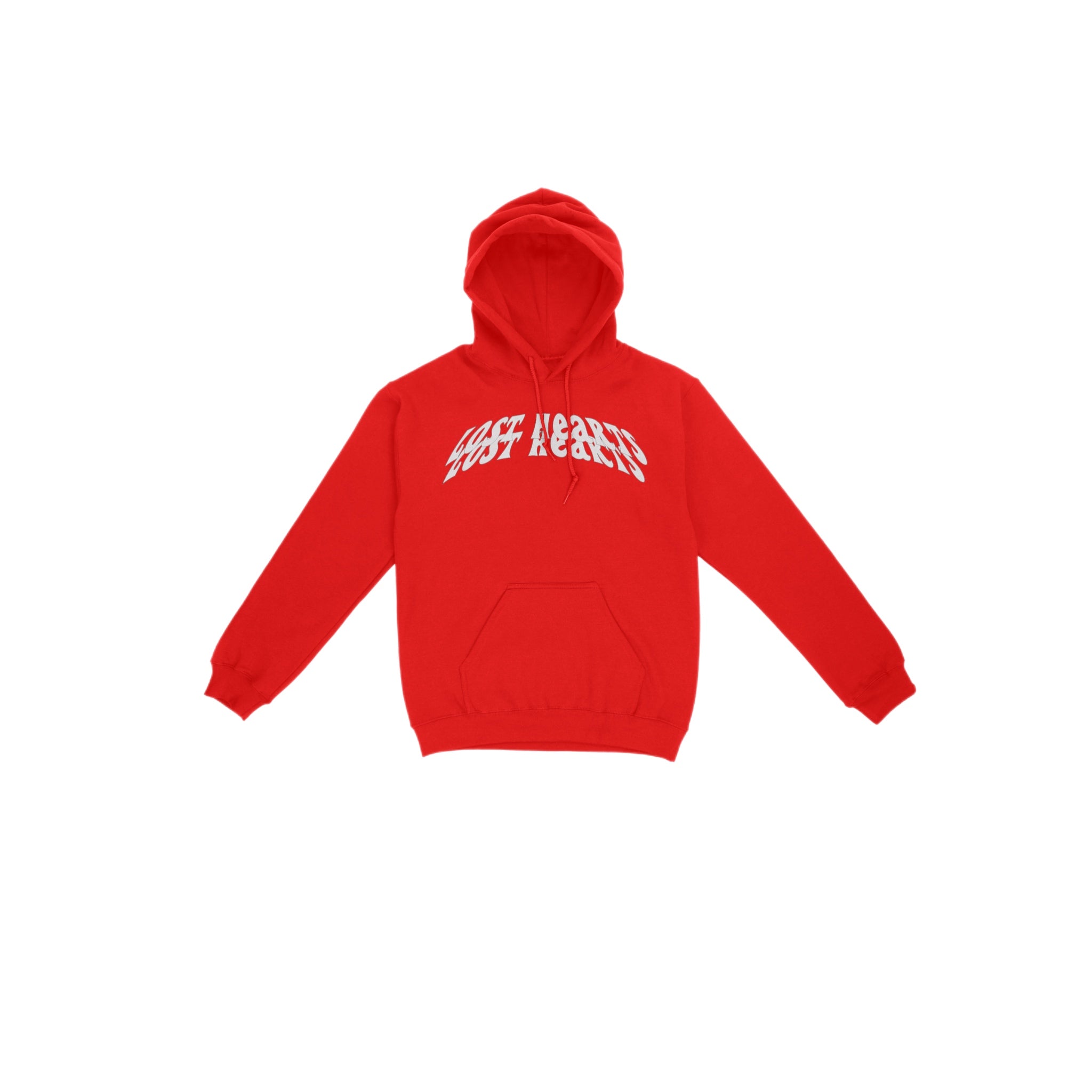 Premium Curve Logo Hoodie (Red/White)
