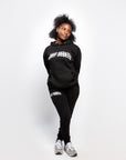 Lost Heart Curve Logo Sweatpants Black/White