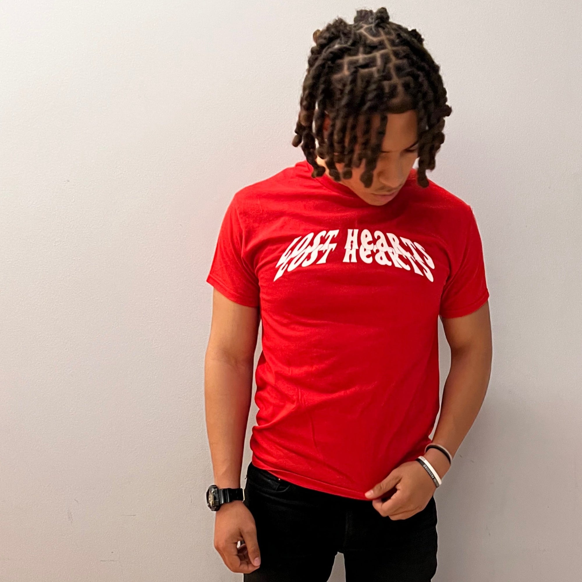 Legendary Curve Logo Tee (Red/White)